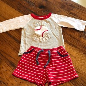 Mud pie short and shirt set